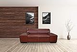 Quattro Meble Echtleder 2 Sitzer Sofa London Breite 190 cm Ledersofa Echt Leder Couch große Farbauswahl !!!