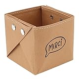 Pwshymi Papier-Aufbewahrungsbehälter aus Rindsleder, Faltbar, Verdickte, wasserdichte Kraftpapier-Organizer-Box für Den Büro-Desktop(XL) Home