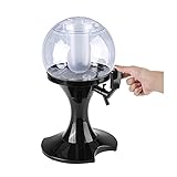 TEMKIN Getränkespender for Partys, 3,5 l, Bierturm-Spender, Getränkespender, Getränketurm, kugelförmiger Party-Bierspender, mit abnehmbarem Eisrohr, for Bar, Zuhause, Partys, Buffet, Restaurant Bier