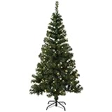 Weihnachtsmann Künstlich 1,50M | Künstlicher Weihnachtsbaum mit Beleuchtung | Künstliche Weihnachtsbäume | Tannenbaum Künstlich mit Beleuchtung | LED Tannenbaum Außen | LED Weihnachtsbaum