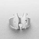Damen 925 Sterling Silber Einzigartig Ringe,Schnecke Blume Offenen Ring Frau Schmuck Vintage Verstellbare Ringe Für Frauen Geschenk Größe Ring Punk Singular Luxuriösen Charme Einzigartigen