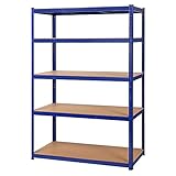 Yaheetech Lagerregal 180 x 120 x 60 cm Kellerregal Steckregal Werkstattregal Schwerlastregal Metallregal Garagenregal belastbar bis 875kg