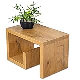 levandeo Couchtisch Gustav Wildeiche Eiche B x H x T: 59x37x36cm Holz Beistelltisch Keine Montage Fest Verleimt Wohnzimmertisch