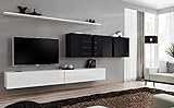 ASM TV-Wand-Set, 5-teilig, Schwarz und Weiß