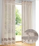 Heine 1 St Gardine 300 x 245 Taupe Store Vorhang Universalgardinenband