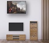 Aileenstore Wohnwand Set modern 2 teilig TV Lowboard, Sideboard für Wohnzimmer oder Kinderzimmer, Farbe:Fichte