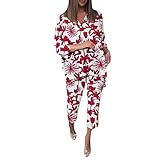 YOGALULU Coole Sachen Für Teenager Mädchen Zimmer 1 Womens Independence Day Print Zweiteiliges Kurzarm-Top und Shorts Running Yoga Sportanzug Trainingsanzug Damen
