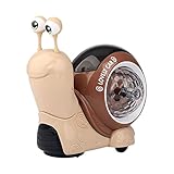 delr Krabbelspielzeug für Kleinkinder - Krabbelschnecke Babyspielzeug mit Musik, Projektionslicht - Cartoon-Schnecke-bewegliches Auto-Spielzeug für Kinder, Säuglinge, Kleinkinder