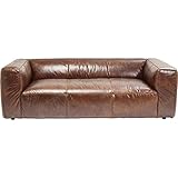 Kare Design Sofa Cubetto 2,5 Sitzer, Ledersofa Braun, Loungesofa Echtleder, Vintage Look, (B/H/T) 2,2x0,67x1,1m