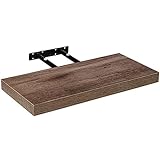 STILISTA Wandregal Volato, freischwebend, Farb- & Größenwahl, 40 cm Holzdekor-hell Rustikal