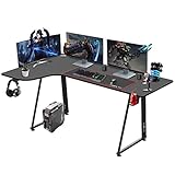 Dripex Gaming Tisch L-Form, eckschreibtisch 160cm, L-förmiger Gaming Schreibtisch, Großer Ergonomischer Computertisch für Büro und Zuhause, Links