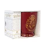 HARRY POTTER Original Hogwarts Tasse aus Keramik mit goldenem Wappen, Mehrfarbig 9cm x 12 cm x 11 cm