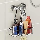 PICKPIFF Duschablage zum Hängen Duschregal zum Hängen Ohne Bohren Duschkorb Shower Shelf Duschhalterung Shampoo Dusche Halterung Duschablage Schwarz Dusche Aufhängen Aufbewahrung Edelstahl 30*13*36.5