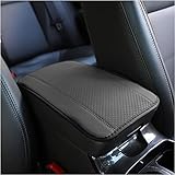 Leder Armlehnenkissen für Autos, Bezug für Mittelkonsole für Armlehne, Bequemes Zubehör für Autositze für die meisten Autos, Motorräder und SUVs(Grau)