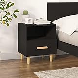 Bussandri Exclusive - Nachttisch Schwarz 40x35x47 cm
