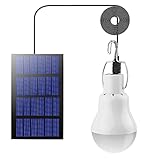 Beinhome LED Solar Glühbirne Solarlampen für Außen 1PC mit 3M Kabel, Solar Laterne Campinglampe Hängelampe mit Solarpanel,3W Birne für Außen Innen Camp Zelt Wandern Angeln Gartenhaus