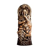 Familiendekoration Harz Skandinavische Pantheons Norse Gods Zettelbox Mit Stifthalter (Brown, One Size)