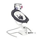 Babymoov Babyschaukel Swoon Motion Zink - inkl. 8 Melodien, 360° Sitzfläche, verstellbare Rückenlehne und Bewegungsmelder