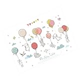 Toyvian 1 Blatt Hasen-Wandaufkleber Mädchen-Tapete Tier-Wandaufkleber Fensteraufkleber Pvc-Aufkleber Schöne Kaninchen-Wandaufkleber Wandaufkleber Hintergrund-Wandaufkleber