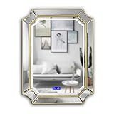 SuoANI Hängender Kosmetikspiegel Beleuchteter LED-Badezimmerspiegel Moderne Badezimmerspiegel Mit Integriertem Bluetooth Und Berührungssensorschalter