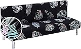 Ivyshion Sofabezug, ohne Arme, für Sofa, Bett, Schlafcouch, ausziehbar, für die komplette Abdeckung von Sofas ohne Armlehnen, für perfekten Schutz für Sofa, 180 – 210 cm N