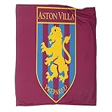 KAnduo Aston-Villa Decke Fleece Wurfdecke Für Mädchen Jungen,Premier League Alle Jahreszeiten Super Weiche Plüsch Wirft Decke Für Couch Schlafsofa Büro60x80inch(150x200cm)