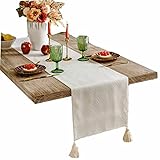 LOOQS Vintage-Tischläufer mit Quasten, gewebt für Dinner-Partys, Feiertagsdekorationen, 14,1 Zoll breit (Size : 36x250cm)