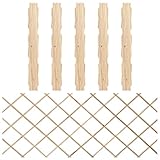 vidaXL 5X Tannenholz Massiv Rankzaun Rankgitter Pflanzengitter Rankhilfe Spalier Holzgitter Scherengitter Gartenzaun Blumengitter 180x80cm