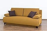 Möbel für Dich Schlafsofa Bettsofa Florida mit extrabreiter XXL Liegefläche von 160x200 cm bezogen mit Webstoff Savanna mit Farbauswahl