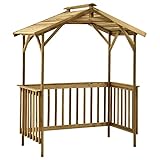 Tidyard Grillpavillon Pavillion Gartenm?bel Gartenger?te Grilldach SonnenschutzdachLagerschuppen aus impr?gniertem Kiefernholz,Terassenüberdachung Flammschutzdach 163,5x93x210 cm