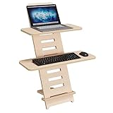 Standing Desk | Stehpult | Schreibtischaufsatz | Laptop Ständer Holz | Stehpult Aufsatz Schreibtisch | Laptopdesk | Stehpulte | Laptopständer | höhenverstellbarer Schreibtischaufsatz | Made in EU