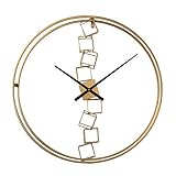 YUEGOO Wanduhren Leichte Luxus Wohnzimmer Minimalistische Heimdekoration Mode Kreative Persönlichkeit Wanduhr Dekoration