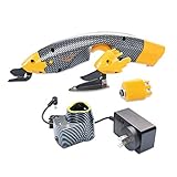 Loboo Idea Kabellose Elektrische Schere. Schnelle, wiederaufladbarer Universalschere, mit 2 Schneidköpfen，Kabellose Elektrische Schere, Elektrischer Schneider