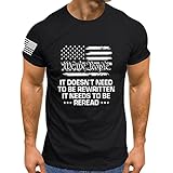 Hemd T-Shirt Langarm Männer Independence Day Flag Print Frühling/Sommer Freizeit Sport Bequemes, atmungsaktives, schweißabsorbierendes Kurzarm-mit Rundhalsausschnitt