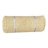 FABIIA 50 cm Breite, Rattanniture Chair Gewebematerial Mesh Net Open, Naturrohr Rattan Gewebtes Gurtbett, Rattan Wicker Sheet Stoffmöbel Reparaturen Für Schrank, Tür, Bett, Tische, Regal/Eine Farbe/10