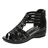 Cvanxluy Sandaletten Damen Mit Absatz Schwarz Beige Sport Hausschuhe Sommerschuhe Damen Elegant Flach Damen Sandalen 40 Damen Sommerschuhe Elegant Elegant Trendige
