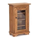 DESIGN DELIGHTS Vintage MEDIZINSCHRANK Natural | 57x35x21cm (HxBxT), Altholz massiv | Vitrine, Arzneischränkchen | Farbe: 01 Natur-Vintage