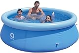 Avenli Pool 240 x 63 cm Family Prompt Set Pool Aufstellpool ohne Pumpe Pool-Set blau Gartenpool rund Schwimmbecken für Familien & Kinder (244 x 63 cm)