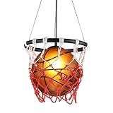 EEYZD Basketball-Lampe, kreative Glas-Deckenleuchte, gebackener Rahmen, kreativer Kronleuchter, Kinderzimmer-Kronleuchter für Schlafzimmer, Restaurant, Bar, Geschäfte