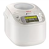 Tefal RK8121 Multikocher 45in1 | 45 automatische Kochprogramme | Verzögerter Start | Warmhaltefunktion | Große Kapazität (5L) | Edelstahl | LC-Display | Rezeptbuch und Zubehör