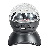 Discokugel, DJ-Blitzlicht für Discokugel-Dekorationen, Bühnenblitzlampe mit kabellosem Lautsprecher und wiederaufladbarem USB-Anschluss, Karaoke, Halloween, Weihnachten und Partys Knoxc