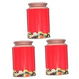 HEMOTON 3 Stück Versiegelte Weißblechdosen Für Kaffee Und Tee Grüner Tee Lose Blätter Kaffee Luftdichter Behälter Kaffeebohnenbehälter Küchenkanister Teedose Vorratsdosen Mit