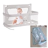 3 In 1 Babybett,Babywiege,baby Beistellbett,atmungsaktives und sichtbares Netzfenster, weicher, waschbarer Innenbezug, erhältlich in einfachen und verbesserten Ausführungen ( Color : Creamy-white , Si
