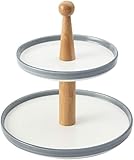 LXINMFEWY Cupcake Ständer Keramik-kuchenständer, Obstteller, Dessertständer, Mehrschichtiger Kuchenständer, Trockenobst-tablett, Snack-tablett, Dessertständer FêTe de Mariage