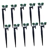 Yardwe 10-Teiliger Sprinklerkopf Wassertropfer Für Pflanzen Blumensprinkler Rotationssprinkler Wassersprinkler Pfahlsprinkler Layout Rasenbewässerung Bewässerung