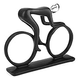 Qcwwy Kunstharzfigur, Sportfigur, Modell, Sammlerfigur, Moderne Abstrakte Statue, Ornament, Langlebig, Schöne, Matt Glasierte Skulptur für Zuhause (Sport Fahrrad)
