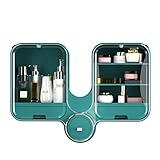 MAVNES Wandregal Badezimmerregal Shampoo Halter, Duschregale Wandmontage Küchenträger, Kosmetik-Rack Home Organizer Badezimmer Regal (Color : Green)