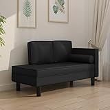 BULANED Schlafsofa 2-Sitzer, Couch, Schlafcouch, Sofa Mit Schlaffunktion, Sofa Bed, Sofabett, Bettsofa, Tagesbett, Schwarz Kunstleder