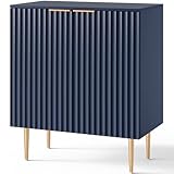 SICOTAS Sideboard Kommode Moderner Küchenschrank mit 2 Türen und verstellbarem Regal, Buffetschrank mit Stauraum für Wohnzimmer Schlafzimmer Küche Flur Esszimmer Blau 72,6 x 40 x 87 cm