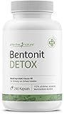 effective nature - Bentonit Detox - 240 Kapseln - Zertifiziertes Medizinprodukt zur Bindung von Schwermetallen im Körper - 100% ultrafeiner Montmorillonit-Bentonit